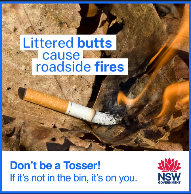 Littered Cigarette Butts Cause Roadside Fires Don t Be A Tosser WSROC Littered Cigarette Butts Cause Roadside Fires Don t Be A Tosser WSROC