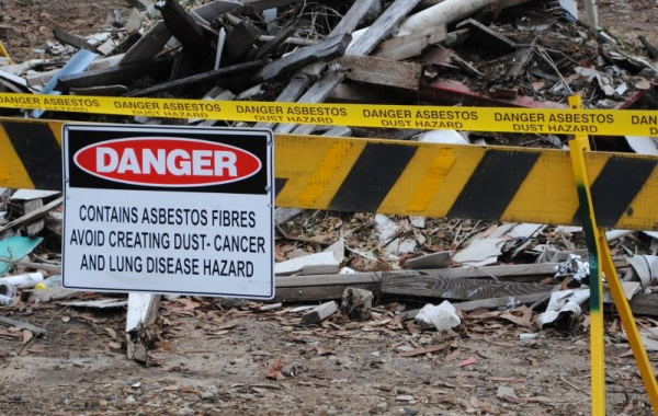 Hazardous waste containing asbestos